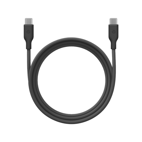 كابل Bazic GoCharge Weave USB-C إلى USB-C 480Mbps 60W بطول 1.5 متر - أسود