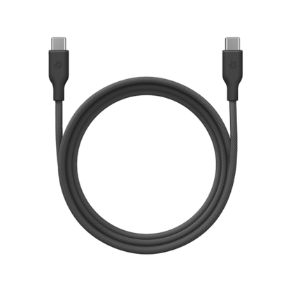 كابل Bazic GoCharge Weave USB-C إلى USB-C 480Mbps 60W بطول 1.5 متر - أسود