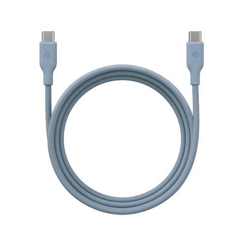 كابل Bazic GoCharge Weave USB-C إلى USB-C 480Mbps 60W بطول 1.5 متر - أزرق