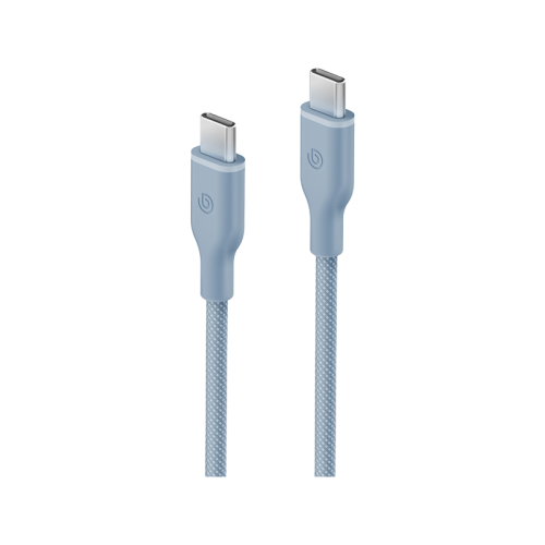 كابل Bazic GoCharge Weave USB-C إلى USB-C 480Mbps 60W بطول 1.5 متر - أزرق