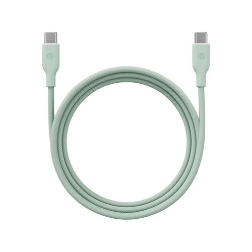 كابل Bazic GoCharge Weave USB-C إلى USB-C 480Mbps 60W بطول 1.5 متر - أخضر