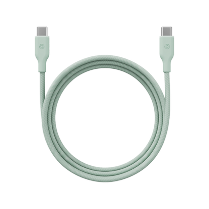 كابل Bazic GoCharge Weave USB-C إلى USB-C 480Mbps 60W بطول 1.5 متر - أخضر